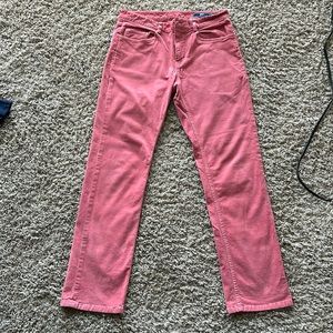 Pink corduroy vineyard vines 5 pocket pants 30 waist 30 length
